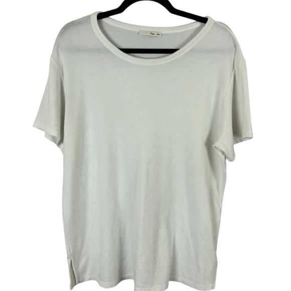 Aritzia Wilfred Free White Relaxed Short Sleeve T-Shirt Size Large - Picture 1 of 9